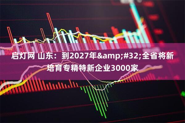 启灯网 山东：到2027年&#32;全省将新培育专精特新企业3000家