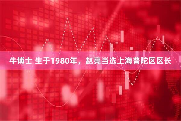 牛博士 生于1980年，赵亮当选上海普陀区区长