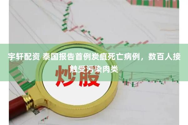 宇轩配资 泰国报告首例炭疽死亡病例，数百人接触受污染肉类