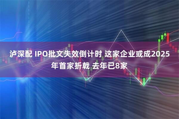 泸深配 IPO批文失效倒计时 这家企业或成2025年首家折戟 去年已8家